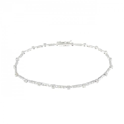 K18WG Vòng tay kim cương 1.06CT - Hàng hiệu Chính hãng 870500