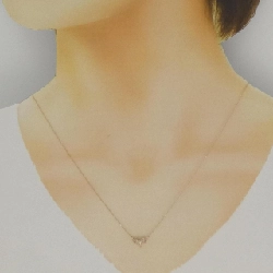 K18PG Dây chuyền trái tim kim cương 0.10CT - Hàng hiệu Chính hãng 861152