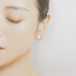 Bông tai ngọc trai Akoya K14WG 8.5mm - Hàng hiệu Authentic 870060