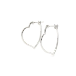 K14WG Bông tai hình trái tim - Hàng hiệu Chính hãng