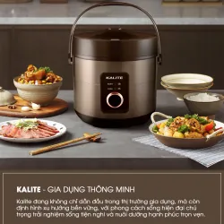 Nồi cơm điện KALITE KRC8018 màu nâu chính hãng còn mới 100% 594001