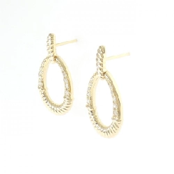 K18YG Bông tai Kim cương 0.22CT - Hàng hiệu Chính hãng 874241