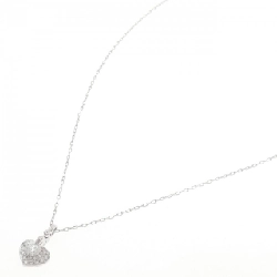 K18WG Dây chuyền kim cương hình trái tim 0.331CT - Hàng hiệu Chính hãng 862040