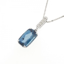 K18WG Blue Topaz Necklace - Hàng hiệu Authentic 861768