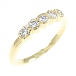 Nhẫn kim cương K18YG 0.18CT