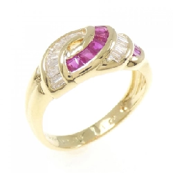 Nhẫn Ruby K18YG 0.80CT - Hàng hiệu Chính hãng