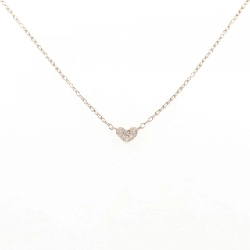 K10PG Heart Pave Diamond Necklace 0.05CT - Hàng hiệu Chính hãng