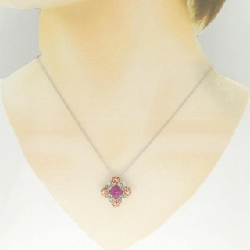 K18 Ba màu Đá quý Dây chuyền - Hàng hiệu Chính hãng 861101