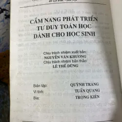 Cẩm Nang Phát Triển Tư Duy Toán Học Dành Cho Học Sinh 957259