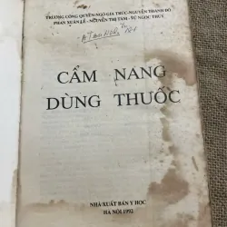CẨM NANG DÙNG THUỐC - SÁCH Y 571861
