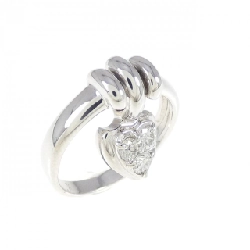 Nhẫn ngón út kim cương K18WG 0.15CT