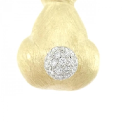 K18YG/PT900 Bông tai hình thỏ kim cương 0.35CT - Hàng hiệu Authentic 872598