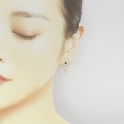 K18YG Bông tai Ruy băng - Hàng hiệu Chính hãng 870492