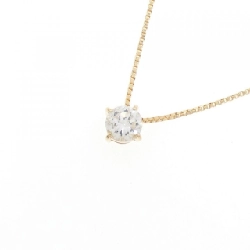 K18YG Solitaire Dây chuyền kim cương - Hàng hiệu Authentic 860679