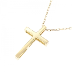 K18YG Dây chuyền hình chữ thập - Hàng hiệu Authentic 857166