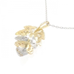 K18/PT/K18WG Dây chuyền kim cương lá 0.13CT - Hàng hiệu chính hãng 860675