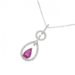 K18WG Dây chuyền Ruby 0.48CT - Hàng hiệu Chính hãng 856769