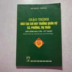 Giáo trình đào tạo chỉ huy trưởng quân sự xã phường thị trấn (5c cuốn) 746489
