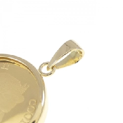 K18YG(枠) Đồng xu Mặt dây chuyền - Hàng hiệu Chính hãng 865334