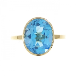 Nhẫn Blue Topaz K18YG 3.13CT - Hàng hiệu Chính hãng 853496