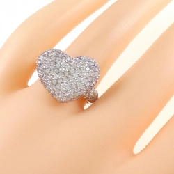 Nhẫn kim cương hồng K18WG hình trái tim 0.75CT 668027