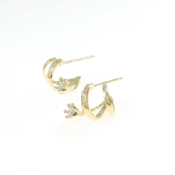 Bông tai kim cương K18YG 0.16CT - Hàng hiệu Chính hãng 868767