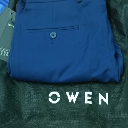 Quần âu nam Owen slimfit size 30 xanh navy 60196