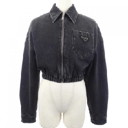 Áo khoác denim PRADA GFB293 S222 109N - Hàng hiệu Authentic