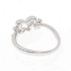 Nhẫn kim cương hoa bướm K18WG 0.03CT 670010