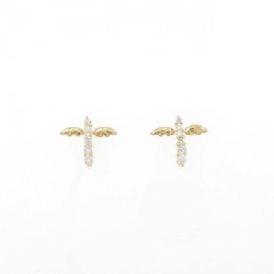 K18YG Bông tai kim cương 0.09CT - Hàng hiệu Chính hãng