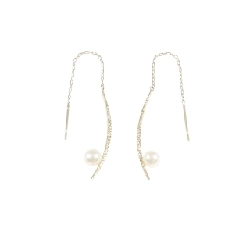 K10PG Bông tai ngọc trai Akoya 4.1mm - Hàng hiệu Chính hãng