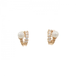 K18PG/K18YG Bông tai ngọc trai Akoya 3.4mm - Hàng hiệu Chính hãng