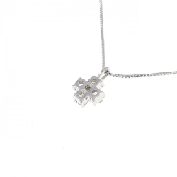 K18WG Dây chuyền kim cương 0.10CT - Hàng hiệu Chính hãng 867506