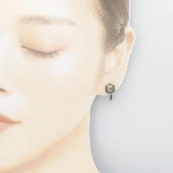 Tasaki Bông tai ngọc trai đen 9.3mm - Hàng hiệu Chính hãng 846142