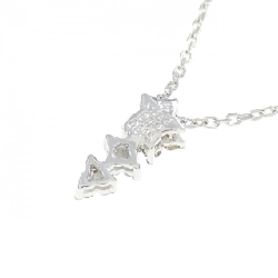 K18WG Hoa Kim Cương Dây Chuyền 0.18CT - Hàng hiệu Chính hãng 863005