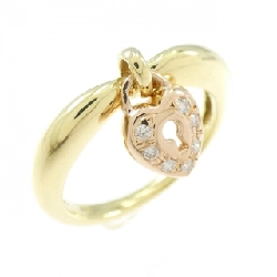 Nhẫn kim cương hình trái tim K18YG/K18PG 0.04CT