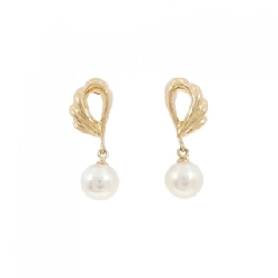 Bông tai ngọc trai Akoya K18YG 6.7mm - Hàng hiệu Chính hãng