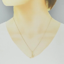 K18YG Chữ cái N Dây chuyền - Hàng hiệu Chính hãng 858445