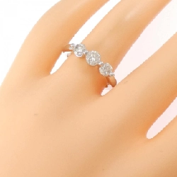 Nhẫn kim cương ba viên K18WG 1.00CT - Hàng hiệu Authentic 850259