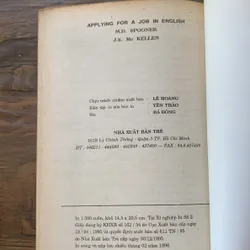 Song ngữ: Xin việc bằng tiếng Anh, M.D. SPOONER J.S. Me KELLEN, Dịch: ĐẶNG TUẦN ANH 713188