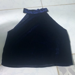 Áo yếm nhung (xanh đen) 20k/ sz M 