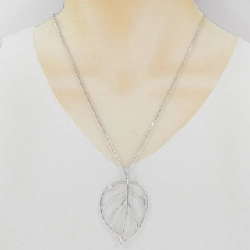 Dây chuyền kim cương PT900/PT850 hình lá 0.70CT - Hàng hiệu Chính hãng 847280