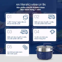 Nồi lẩu hấp KALITE KL568-S 11L 🍲🔥 2 tầng – Ăn ngon, nấu nhanh, tiện lợi! 706869