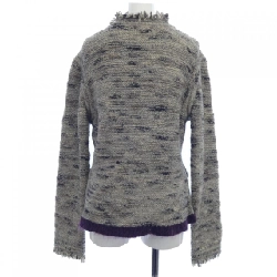 【Mã giảm giá】【Cổ điển】Áo khoác không cổ CHANEL 641261