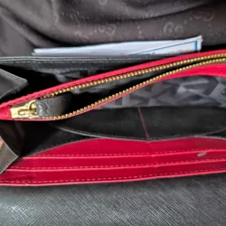 Túi xách nữ GIOGIO da PU phối màu đỏ đen thời trang 752694