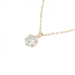 K18YG Solitaire Dây chuyền kim cương 0.302CT - Hàng hiệu Chính hãng 857025