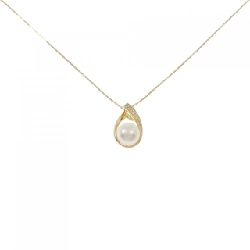 K18YG Vòng cổ ngọc trai Akoya 8.7mm - Hàng hiệu Authentic