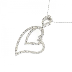 K18WG Dây chuyền hình trái tim kim cương 1.00CT - Hàng hiệu Chính hãng 864716