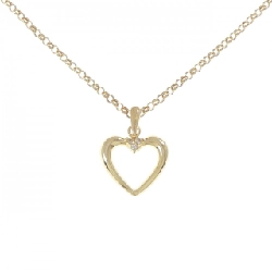 K18YG/750YG Dây chuyền trái tim kim cương - Hàng hiệu Authentic