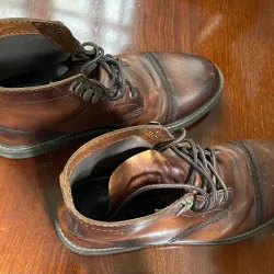 Giày Boots Nam da thật kích cỡ 40, màu nâu sẫm 996217